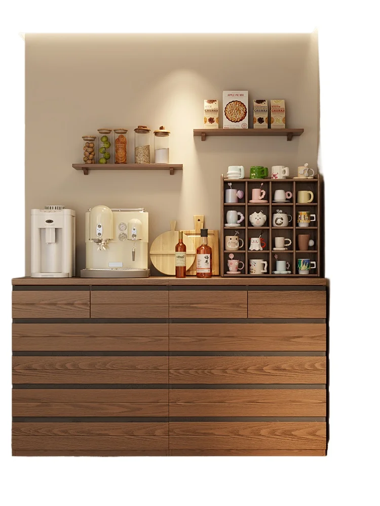 

Ультратонкий комод из массива дерева с пятью ящиками для спальни, пристенный шкаф для хранения вещей в изножье кровати.