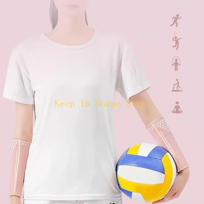 

U1JC Breathable Volleyball Arm Sleeves Passing Hitting Forearm Sleeves Compression Arm Guard Sports Training Arm Protector