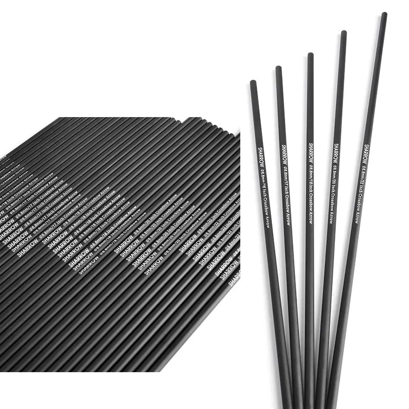

6/12pcs Crossbow Arrow Shafts 16/17/18/20/22 Inches Mixed Carbon Arrow Bolts DIY for Archery Bow Hunting Training Accessories