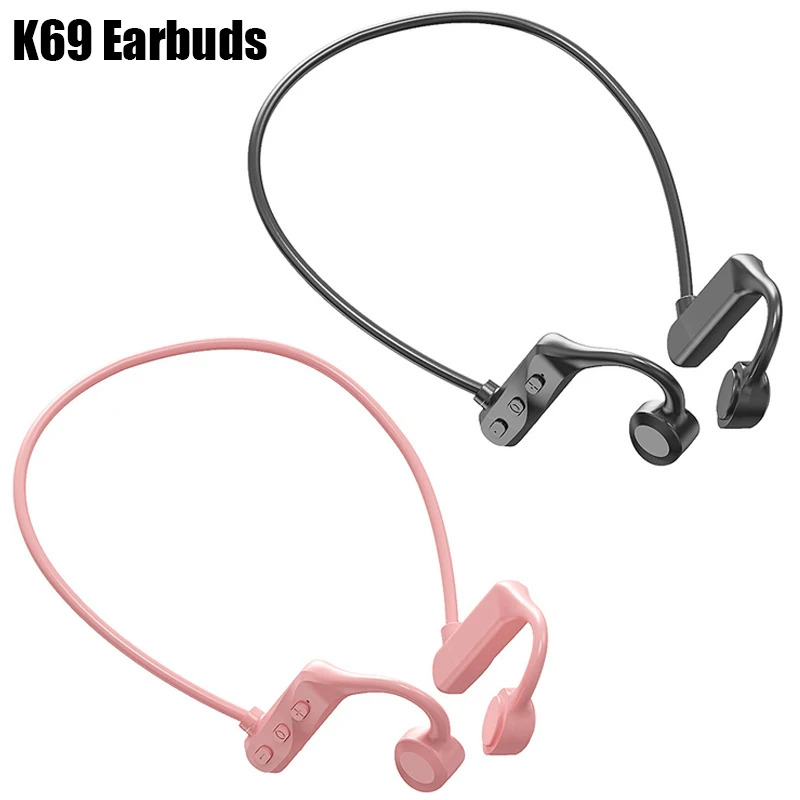 

K69 Bone Conduction Earbuds Wireless Bluetooth Headset with Mic Ear Hook Air Pro Fone Bluetooth Earphones Wireless Headphones