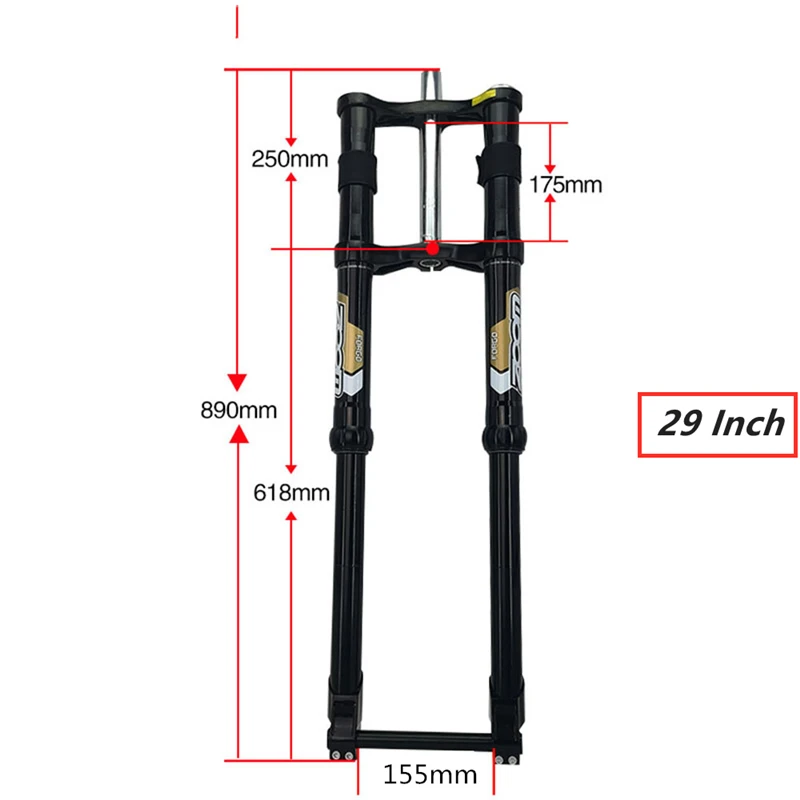 ZOOM MTB Bike Fork DH AM Mountain Bicycle Magnesium Alloy 26 Inch 27.5 29 Thru Axle Front Air Forks Cycling Accessories