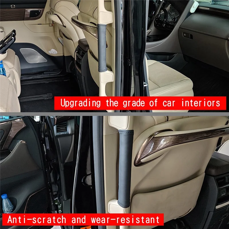 

Portable Car Middle Door Armrest Leather Protection Pads With Sponge For Toyota ALPHARD/VELLFIRE 40 Series 2023+ Car Replacement