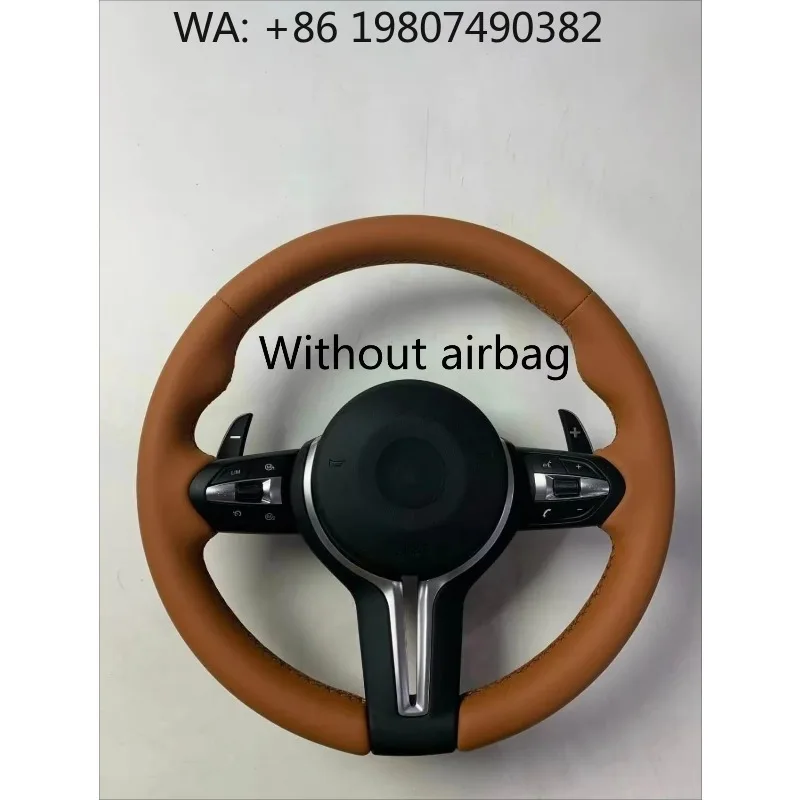 

Sport Black Leather Steering Wheel Hot Modified Upgrade Fit 320 525 F10 F20 F30 F15 F25 F07 F01 Interior Parts