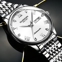 GUANQIN Men's Watch Automatic Mechanical Watch Simple Waterproof Luminous Watch For Men Diamond Calendar Original Watch Man