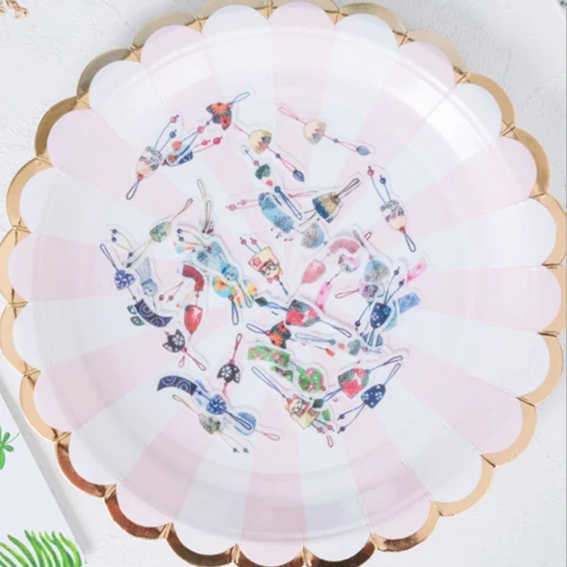 40 ชิ้น/ล็อตเกาหลีพิเศษน้ํามันสติกเกอร์สติกเกอร์ตกแต่ง DIY Album Diary Scrapbooking ป้ายสติกเกอร์สมุดภาพ