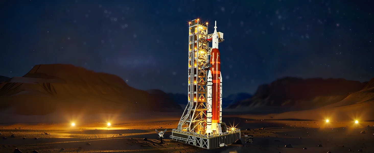 Hprosper LED Light for 10341 NASA Artemis Space Launch System Decorative Lamp With Battery Box (Not Include Building Blocks)