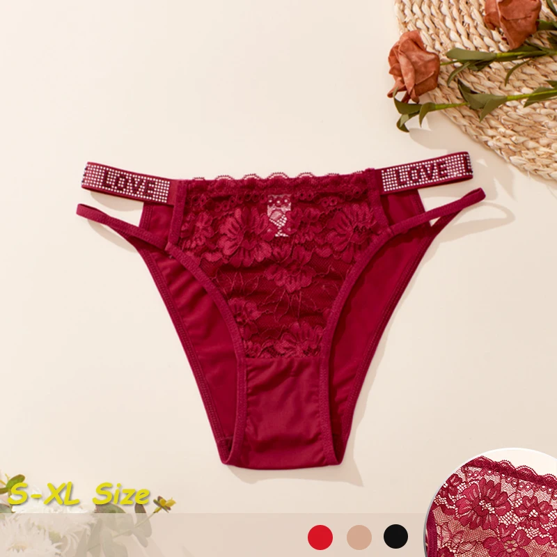 Sexy Lace Comfortable Underwear Fashionable Rope Women Tangas Letter Trend Girl Panties Summer Breathable Comfortable Soft Thong