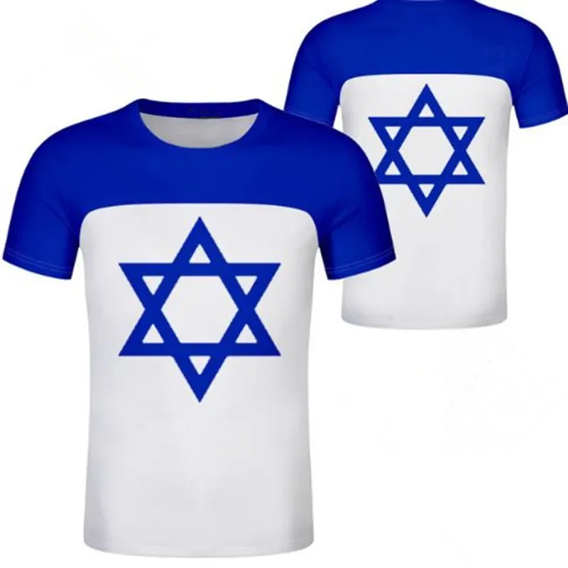 Hungarian Israeli Unisex Young Student Boy Custom Branded Digital 3d Printed T-shirt National Flag Casual T-shirt Top