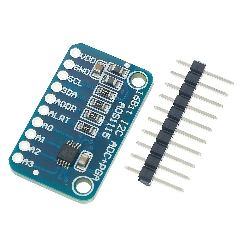 ADS1115 ADC Analog-to-Digital Converter Module with Programmable Gain Amplifier 16 Bit I2C 2.0V To 5.5V for Arduino Raspberry Pi