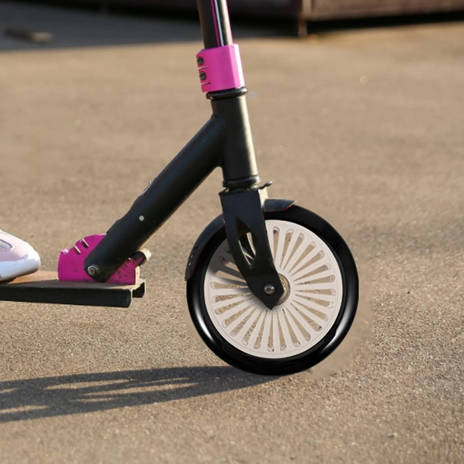 Ruedas universales para patinete, 2 uds., larga vida útil, fácil de instalar, resistentes al desgaste para repuesto de rueda Universal para acrobacias y patadas