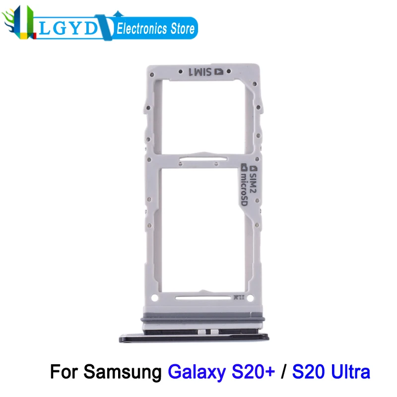 SIM Card Tray + SIM Card Tray / Micro SD Card Tray for Samsung Galaxy S20+ / Galaxy S20 Ultra Phone SIM Card Holder Replacement