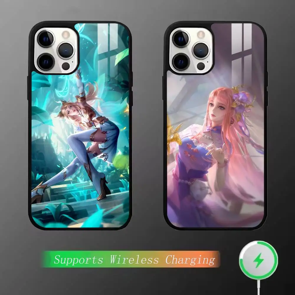 

Honor of kings Female characters Phone Case Magnetic For iPhone15,11,17,14,13,12,16 Plus,Pro