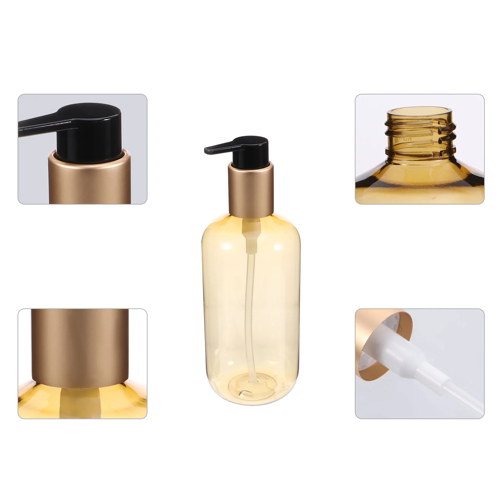 

2 Pcs Empty Soap Dispenser Travel Emulsion Lotion Press Bottles Shower Gel Silicone Empty Bottle Clear Shampoo Plastic