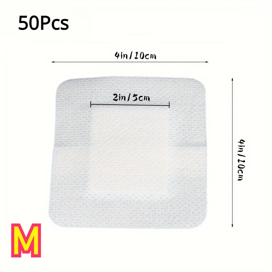 50 Stuks Grote Maat Hypoallergeen Non-woven Medische Lijm Wondverband Pleister Bandage Grote Wond Ehbo Gezondheid Patch