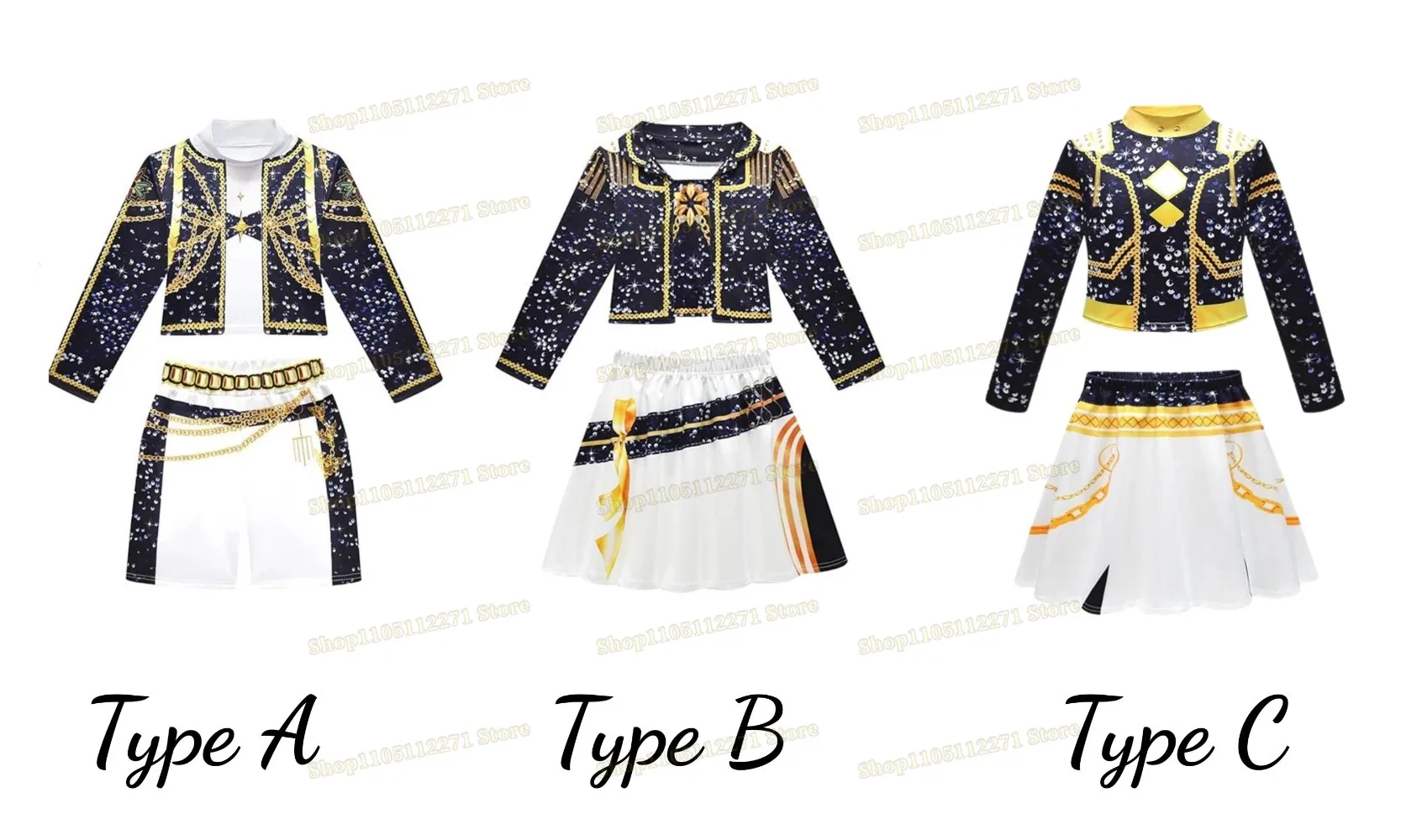 Kids Girls 3D Print Rumi Zoey Mira Cosplay Costume Suit Set Kpop Demon Hunters Uniform Children Halloween Party Roleplay