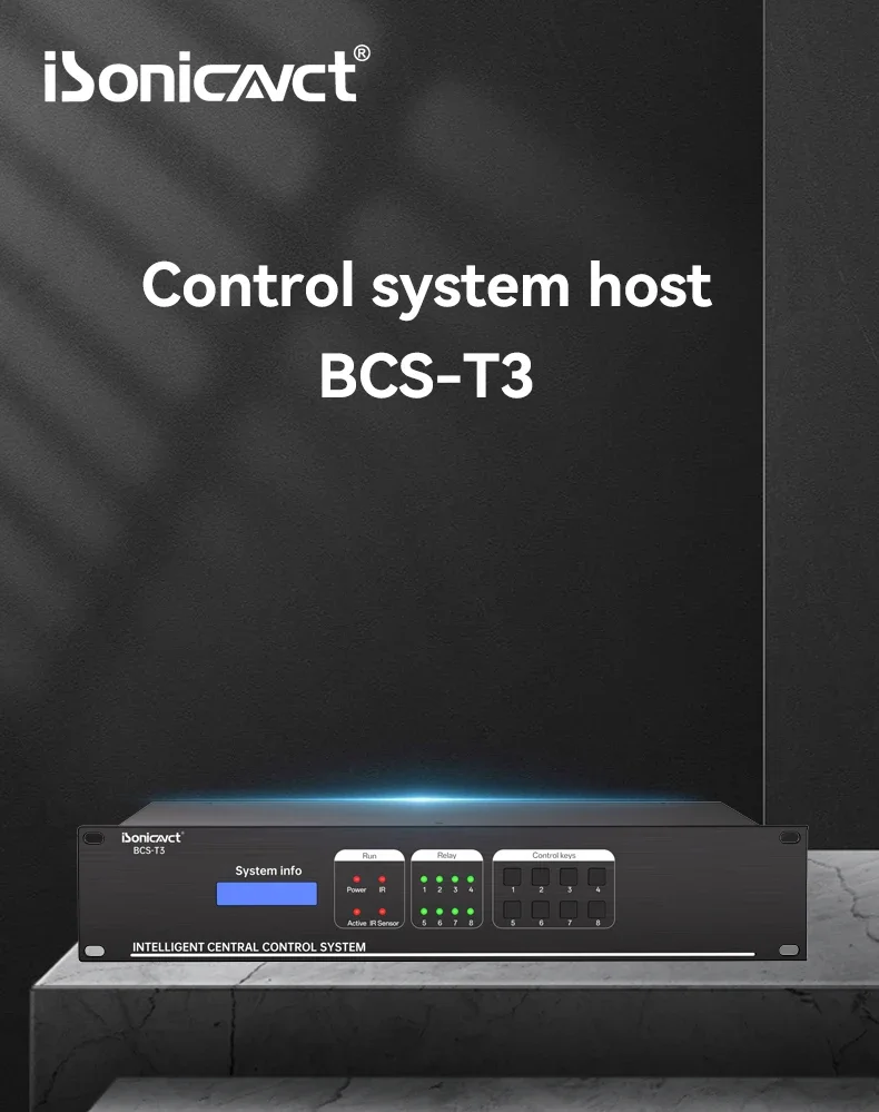 BCS-T3 Professional Multi-media Electricity Equipment Subsystem Audio Conference Speech Host Unit Central Controller