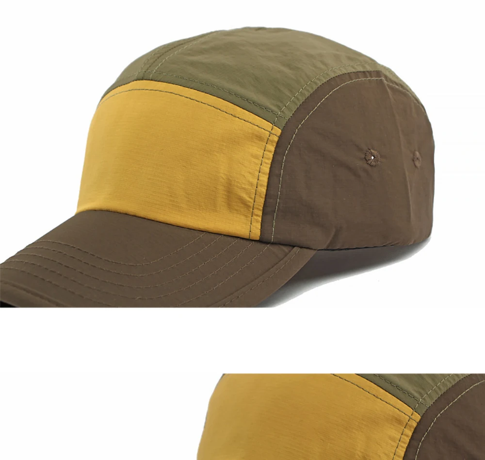 HT5123 Frühling Sommer Sonnenkappen für Herren Damen 2026 Neue Patchwork Verstellbare Snapback-Kappe Männlich Weiblich Sport Lauf Baseball Caps – Detail 4