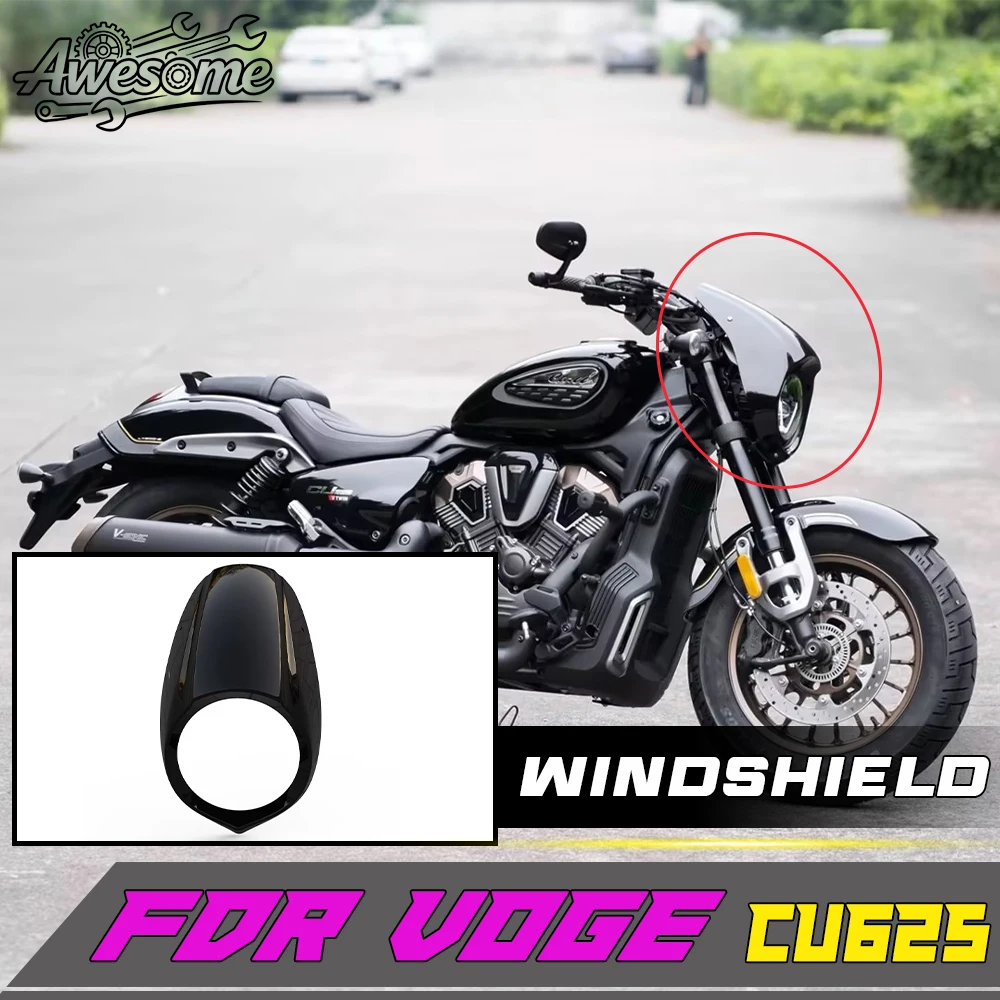 Custom Front Fairing for VOGE CU625, Special-shaped Headlight Decorative Cover, Motorcycle Front Nose Cowl Styling Accessories