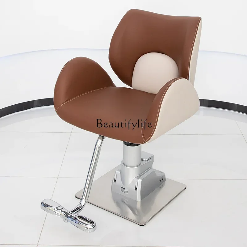 88.New electric barber shop chair can lift the stool in the hair perm and dyeing area