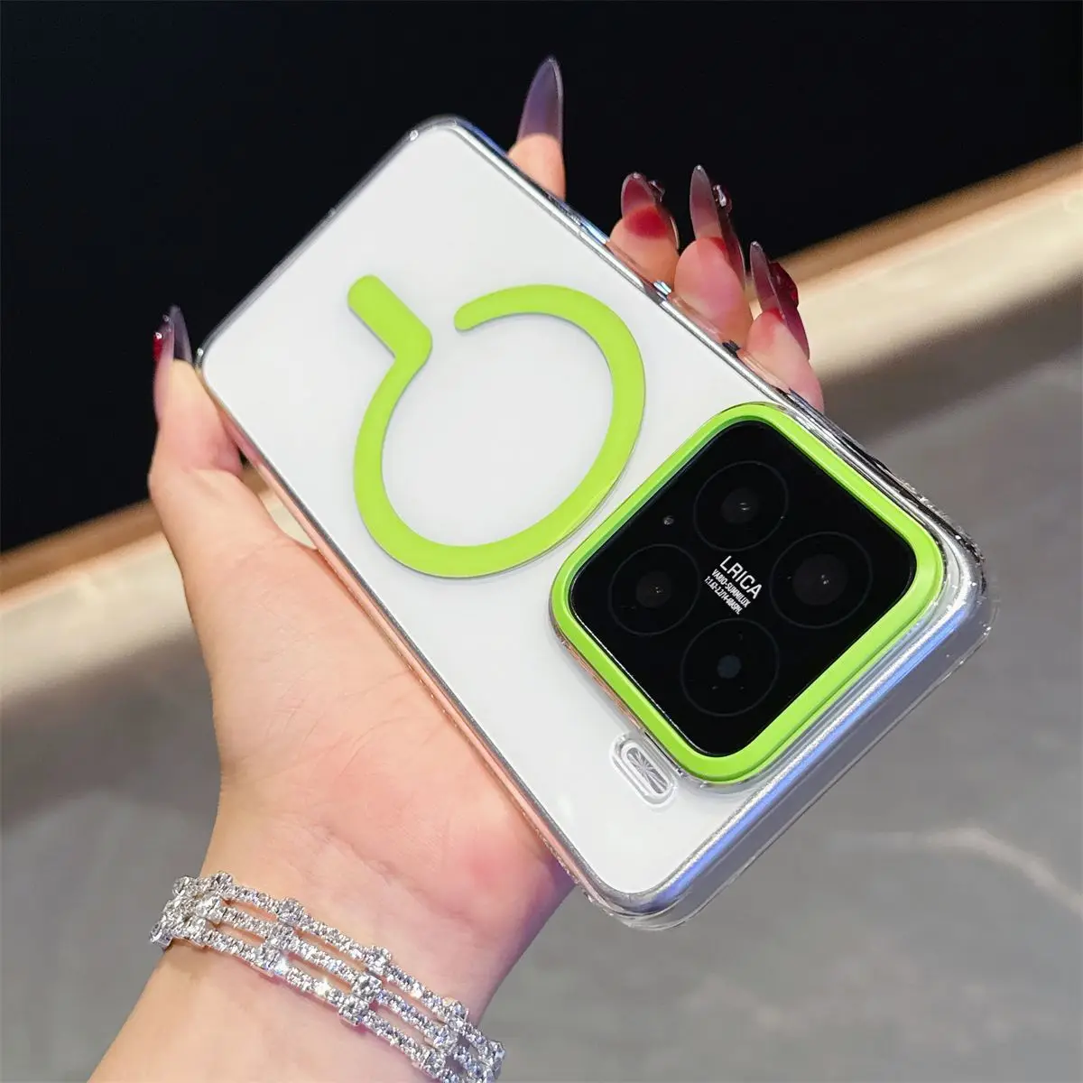 

For Xiaomi15 Pro 14 Case Fashion Transparent Question Mark Magnetic PC Cover For Xiaomi 15 14 Pro Shockproof Bumper Funda