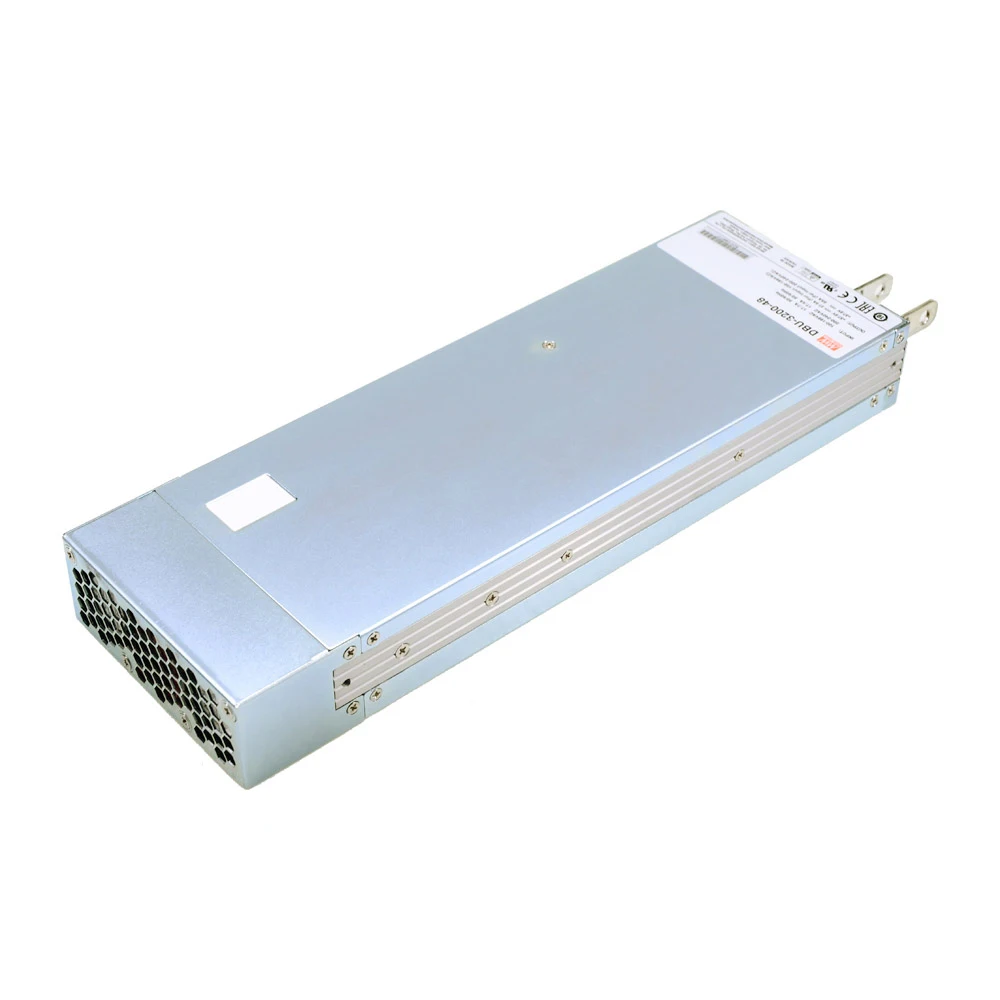 (MEANWELL) DBU-3200 -24/48 فولت شاحن بطارية ذكي أحادي الإخراج مزود الطاقة مع 330-1000AH لبطاريات LO-ion