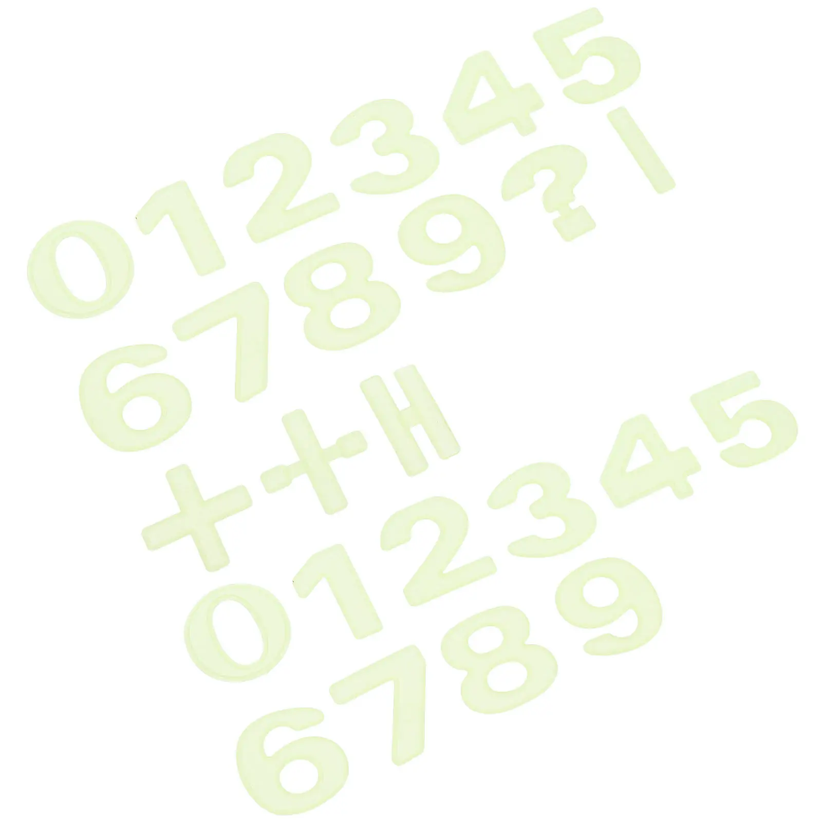 

26Pcs Glow in The Dark Number Wall Stickers Room Educational Fluorescent Nursery Classroom Kindergarten Luminous Decals