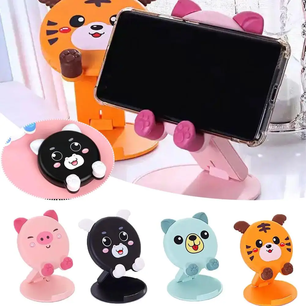 Universal Desktop Mobile Phone Holder Stand For IPhone IPad Adjustable Animal Tablet Foldable Table Cell Phone Bracket Stan R0U0