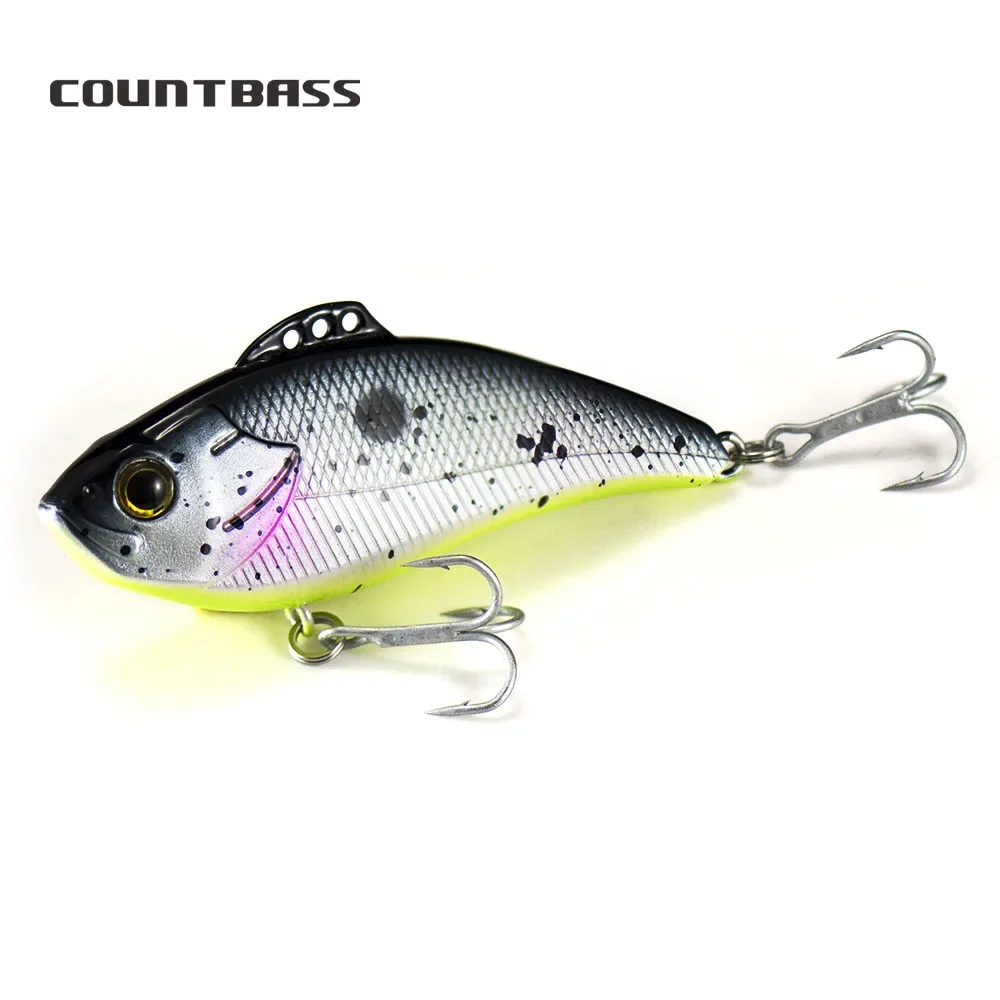 Countbass Vibration Bait Sinking Fishing Lure for Saltwater Angler's Lure Lipless Crankbait Hard Bait Wobbler Leurre 70mm 19.2g