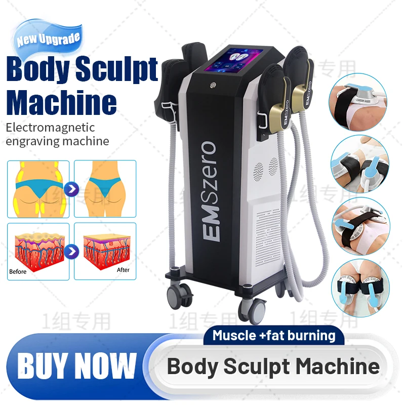 EMSzero 14 Tesla 6000W EMS Electromagnetic Muscle Buiding ABS Training Fat Removal Body Slimming Machine Butt Lifting Sculptor