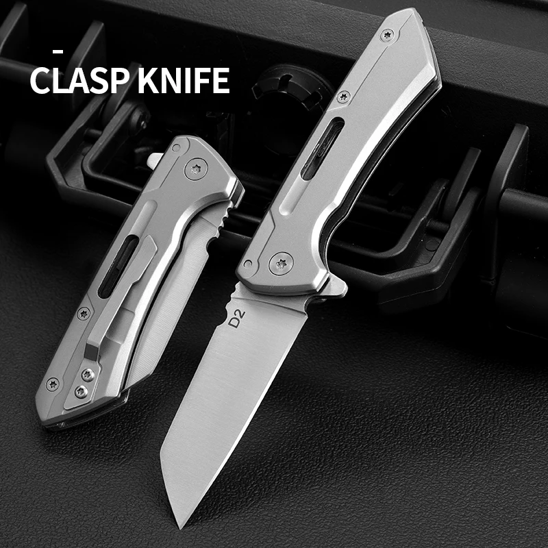 Sharp Folding Knife, EDC Pocket Knife, Self-Defense, Camping Multi-purpose Tactical Knife and Survival Knife, Cutting Knife