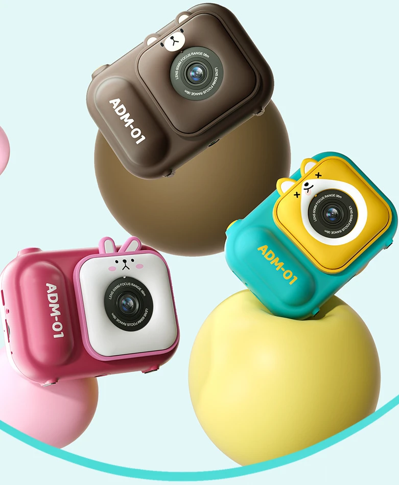 Fotocamera digitale ad alta definizione da 2.4 pollici per bambini Mini fotocamera per studenti 4800W Pixel Mini fotocamera SLR