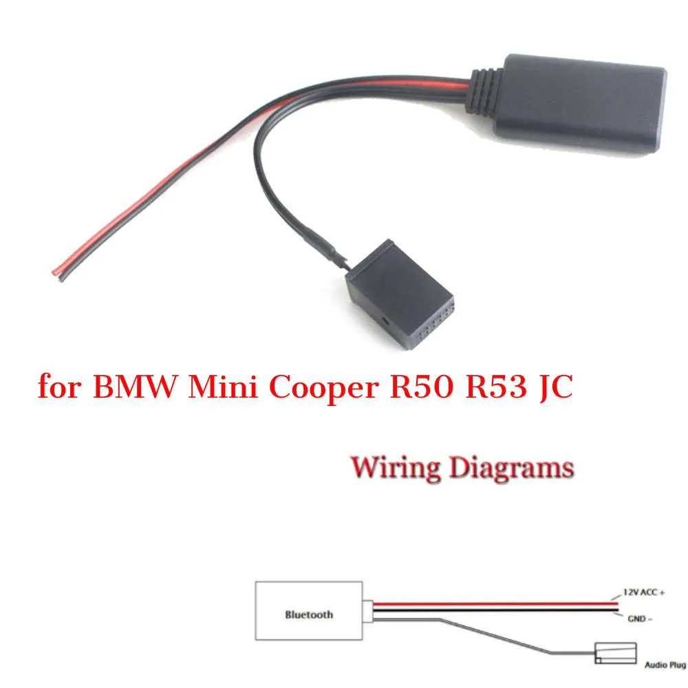 Car 12-Pin Connector Cable AUX Module 12V For BMW for D for Cooper S for r50 for r53 for jc Works Adapter Car 12-Pin
