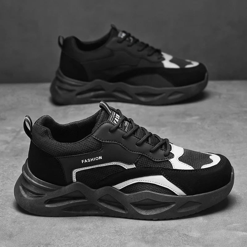 

Men's sports shoes summer new fashion comfortable anti slip soft sole mesh breathable casual shock-absorbing casual sports shoes