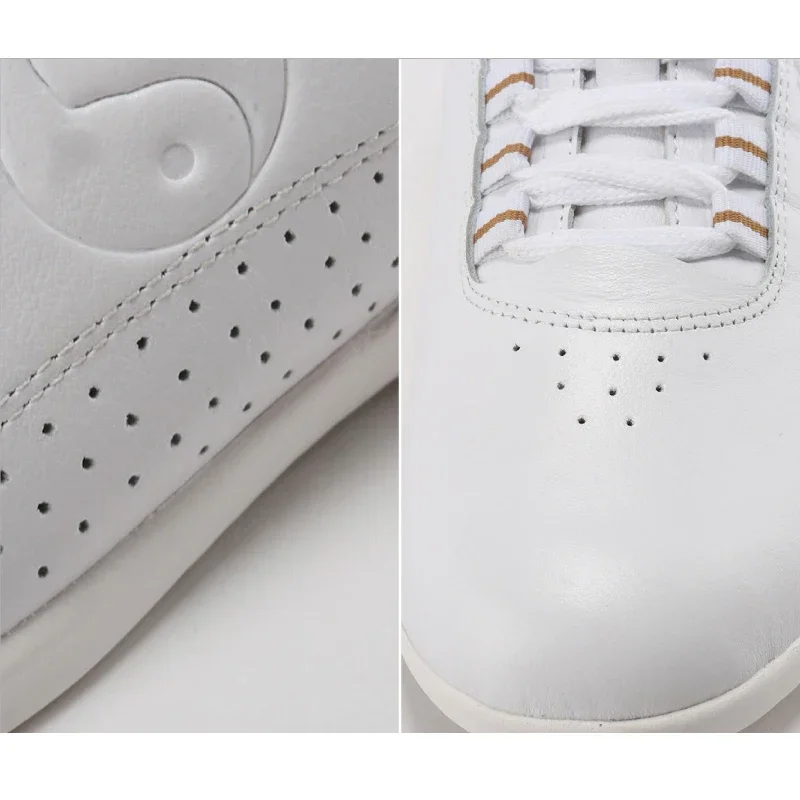 Genuine Leather Kung Fu Tai Chi Shoes Martial Art Shoes Wushu Sport Sneakers Cowhide Leather Unisex Men Women 2022 Custom