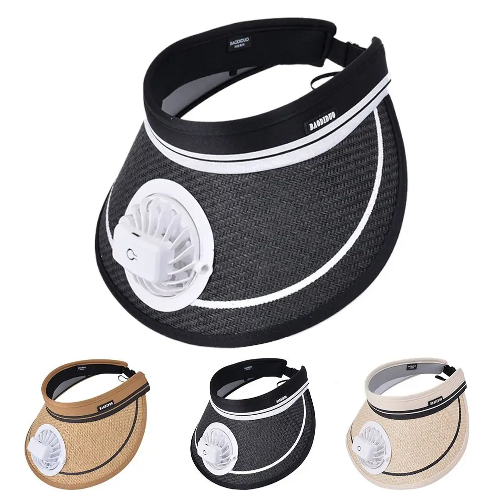 

Fashion Wide Brim Solar Fan Hat Quick Dry USB Charging Men Sun Hat UPF50+ Sun Men Cap for Summer