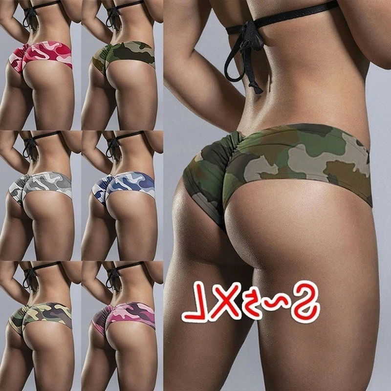 Sexy Lady Shorts Women Sport Wear Fitness Short Pants Skinny Female Push Up Gym Clothing Camouflage Elastic Breathable