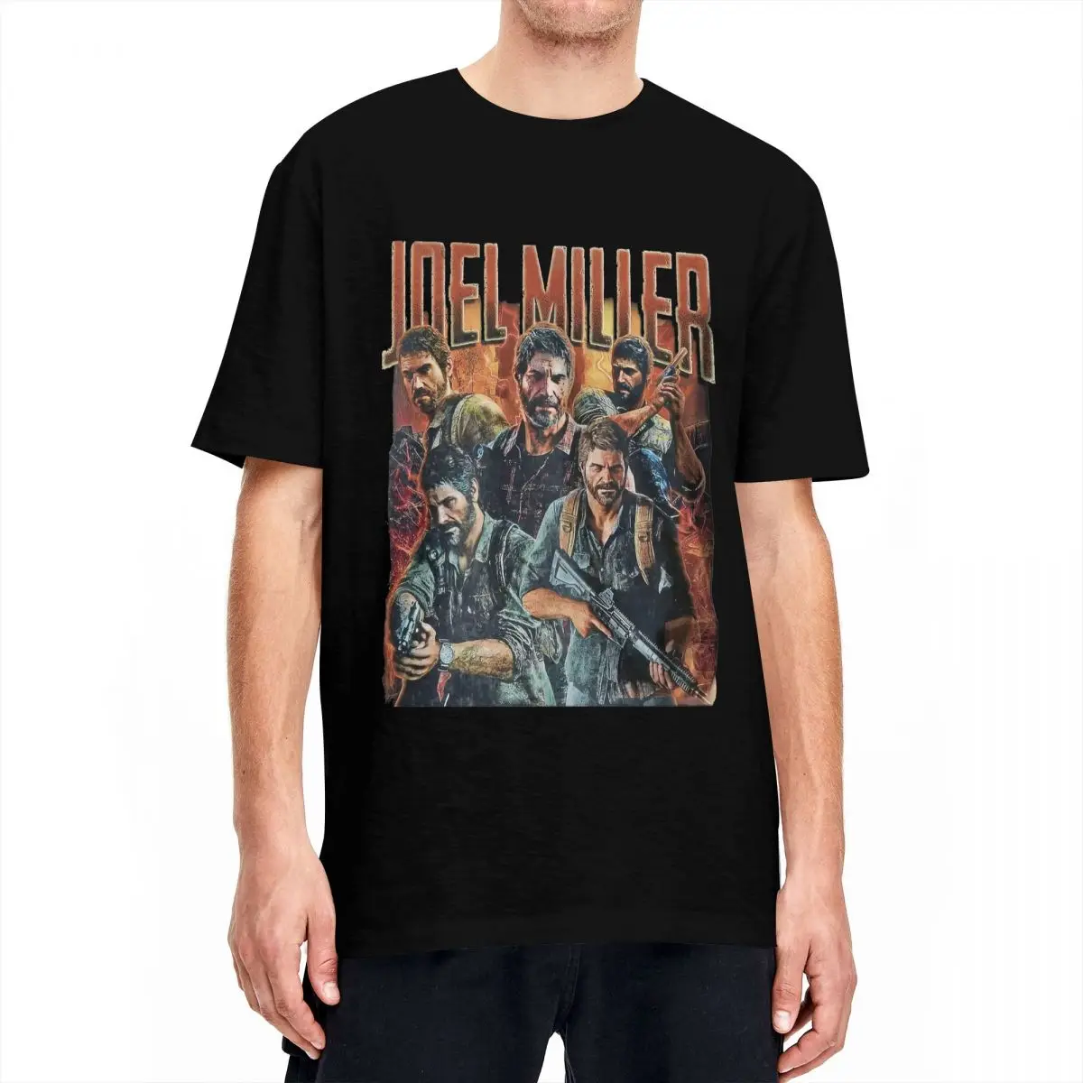 

Mens T Shirt The Last Of Us T Shirts Novelty pedrito Summer Tee Shirt Vintage Pattern Cotton Tops Plus Size 5XL