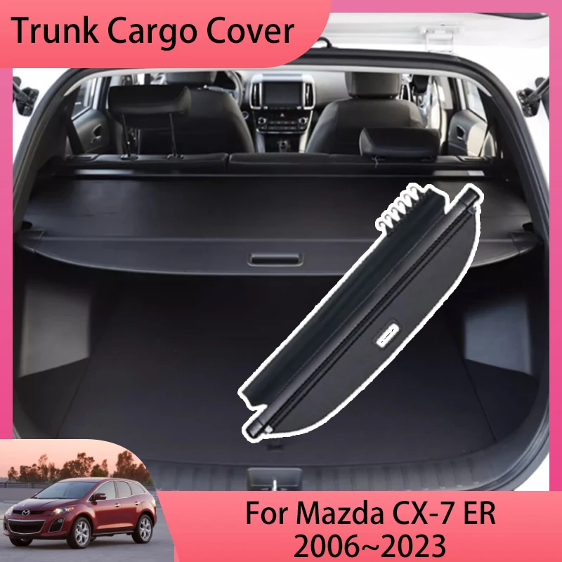 

Car Trunk Curtain For Mazda CX-7 CX7 CX 7 ER 2006~2023 2012 Organizer Trunk Storage Supplies Luggage Tray Interior Accessories