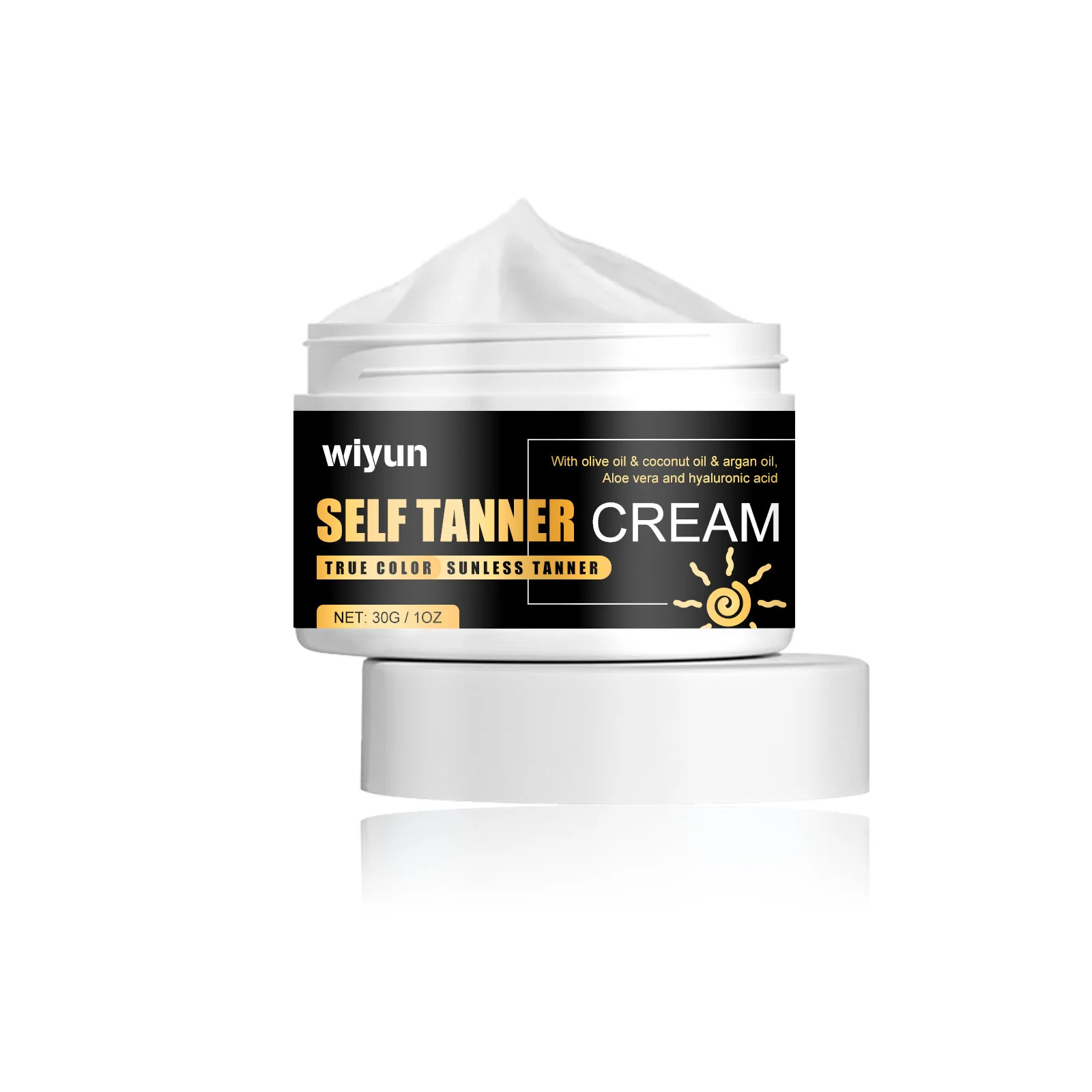 Hyaluronic Self Tanning Cream Indoor Sunless Sunlight Protect Deep Nourish Not Block Pores Intensive Bronzer Body Tanner Lotion