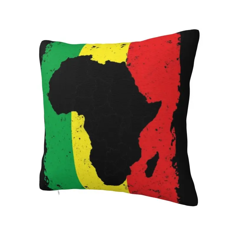 Custom Africa Tanzania Namibia Kenya Map Flag Cushion Covers Soft Pillow for Sofa Car Square Pillowcase Bedroom Decoration