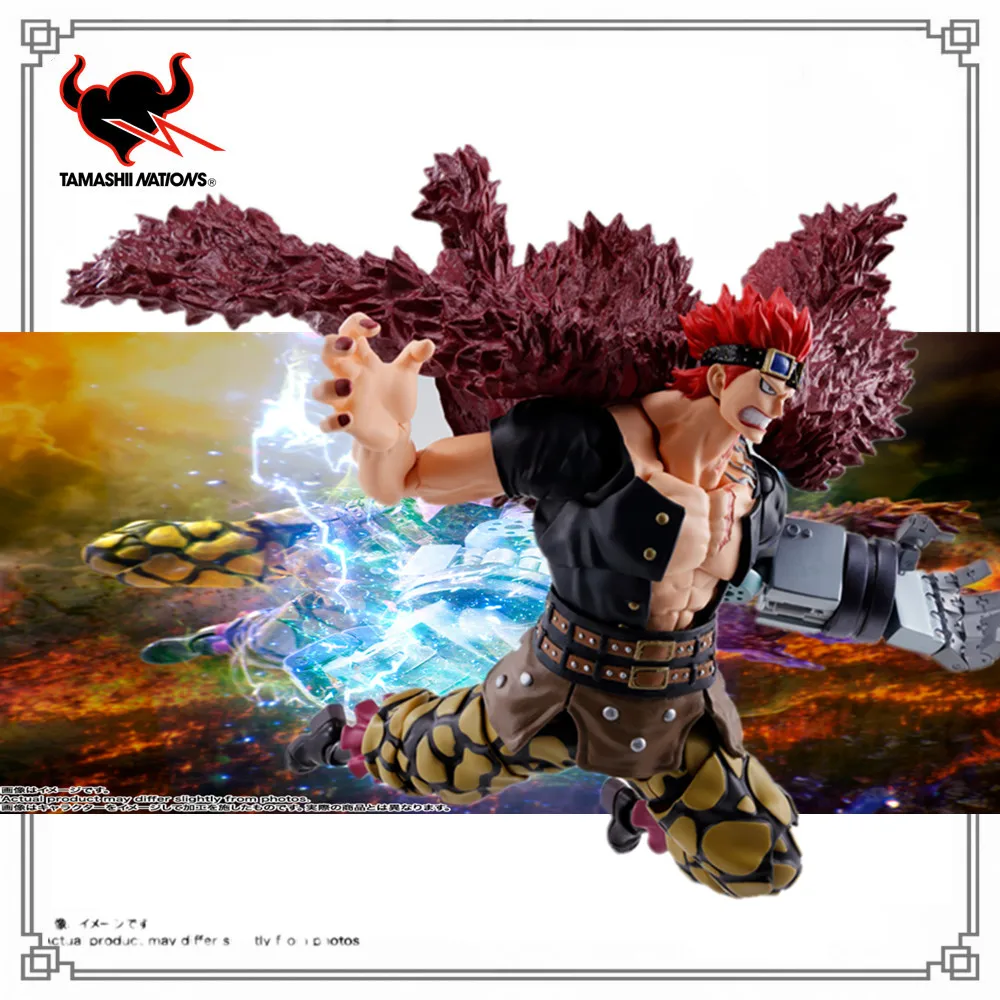 Origineel Eendelig S.H.Figuarts Eustass. Kid-De Aanval Op Onigashima Anime Pvc Actiefiguurspeelgoed Collectie Poppenbeeldje