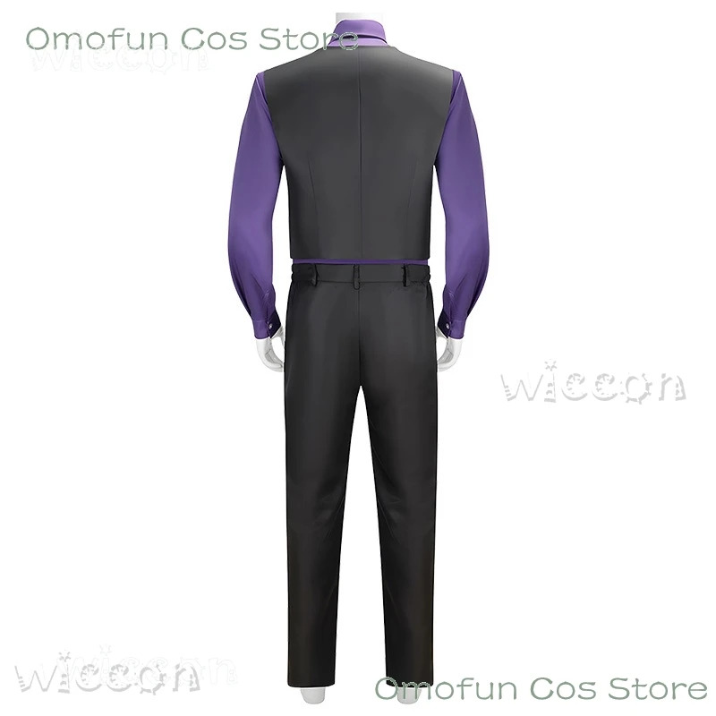 وليام أفتون تأثيري حلي FNaF الأرجواني الرجل زي خمس ليال/في فريدي الزي دوجين لعب الأدوار ملابس حفلات الهالوين