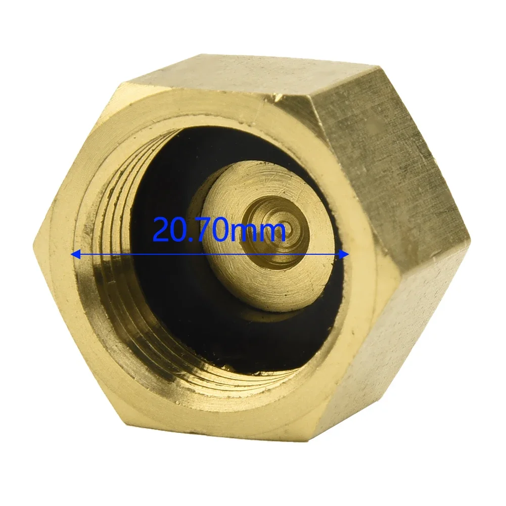 1pc Car Conditioner Bottle Adapter Brass Bottle Adapter For R134A 5/8