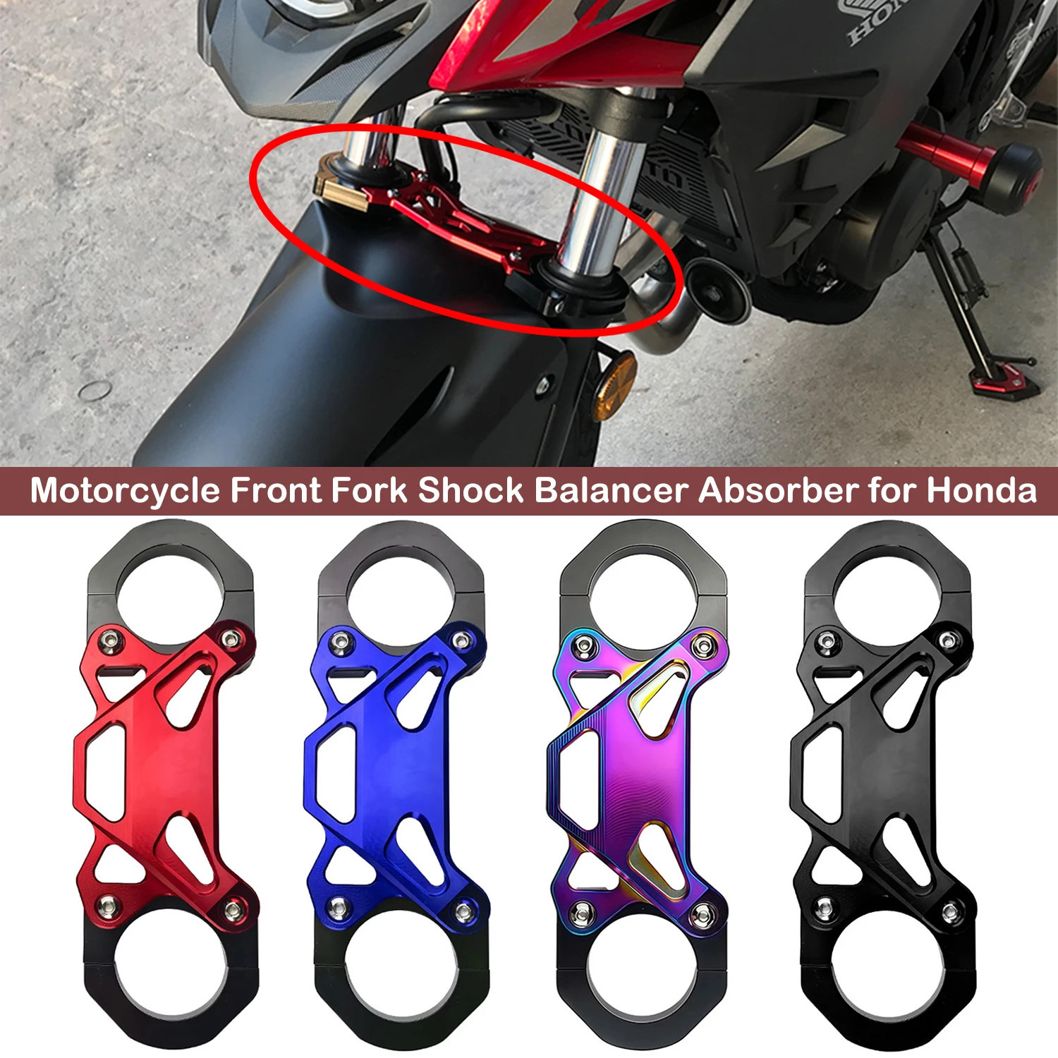 

For Honda NC750S CTX700 NC750X NC700X Motorcycle Front Fork Shock Balancer Absorber Damper Brace Balanced Device Fixed Bracket