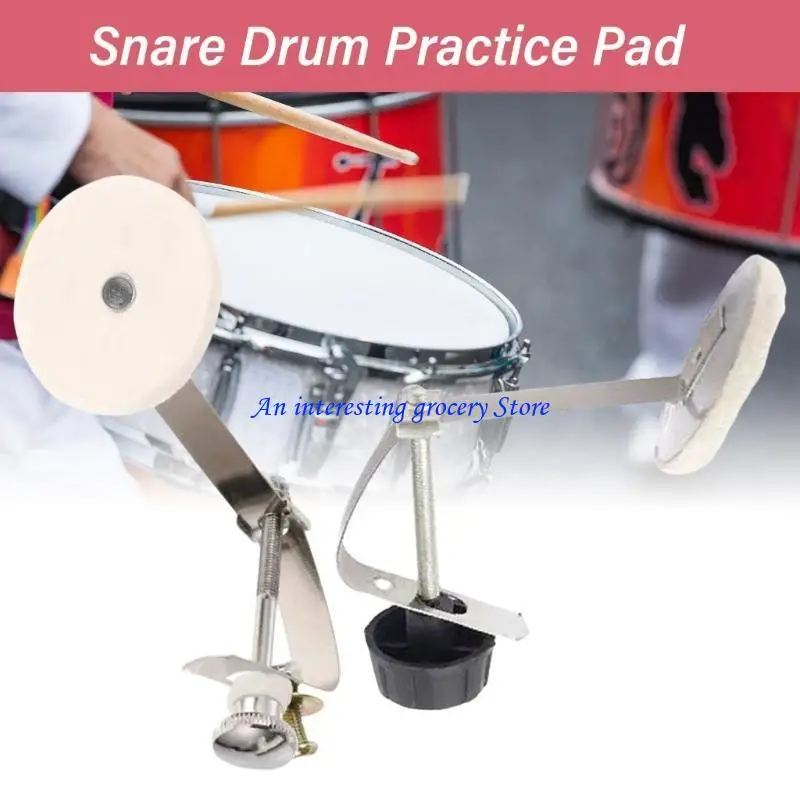 652D Mute Silencers for Drum Reduce Noise & Improve Sound Quality Drum Dampers Mute Silencers Metal and Felt Tone Control