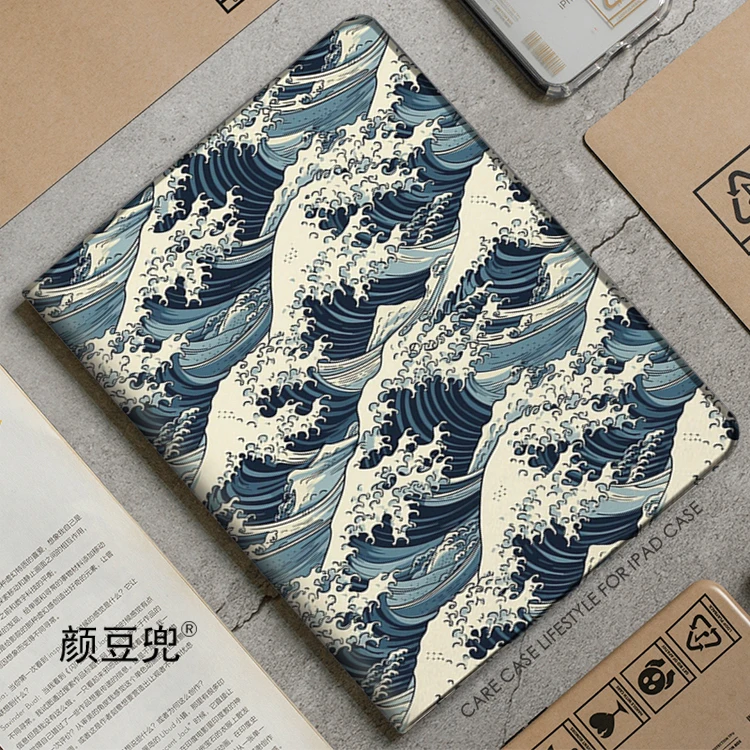 

Ukiyoe The Great Wave off Kanaga For iPad Air 4 5 Mini 5 6 Case Luxury Silicone For Pro 12.9 11 For iPad 10th Protective Pro13