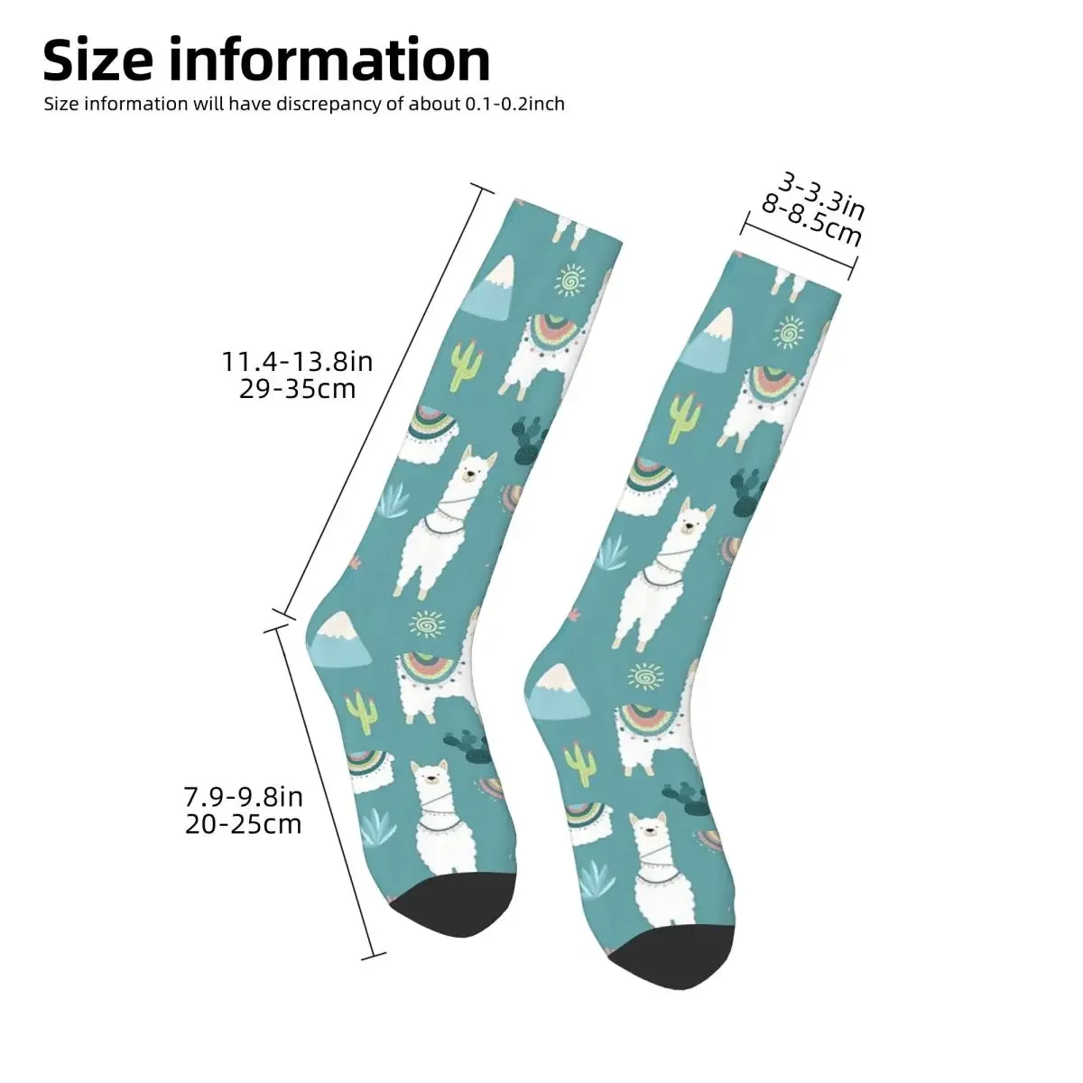 Llama Alpaca Animal Socks Harajuku High Quality Stockings All Season Long Socks Accessories for Man's Woman's Christmas Gifts