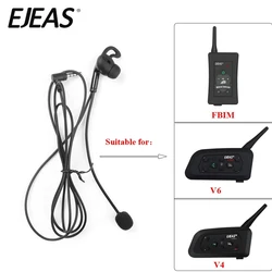 EJEAS 심판 인이어 이어폰, EJEAS V6 V4 플러스 FBIM 인터콤 3.5mm, C타입 옵션, 1 개