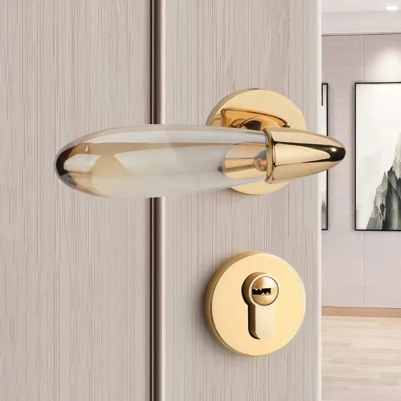 Unique Design Crystal Door Handle Lock Set Deluxe Door European Handle Crystal Knob
