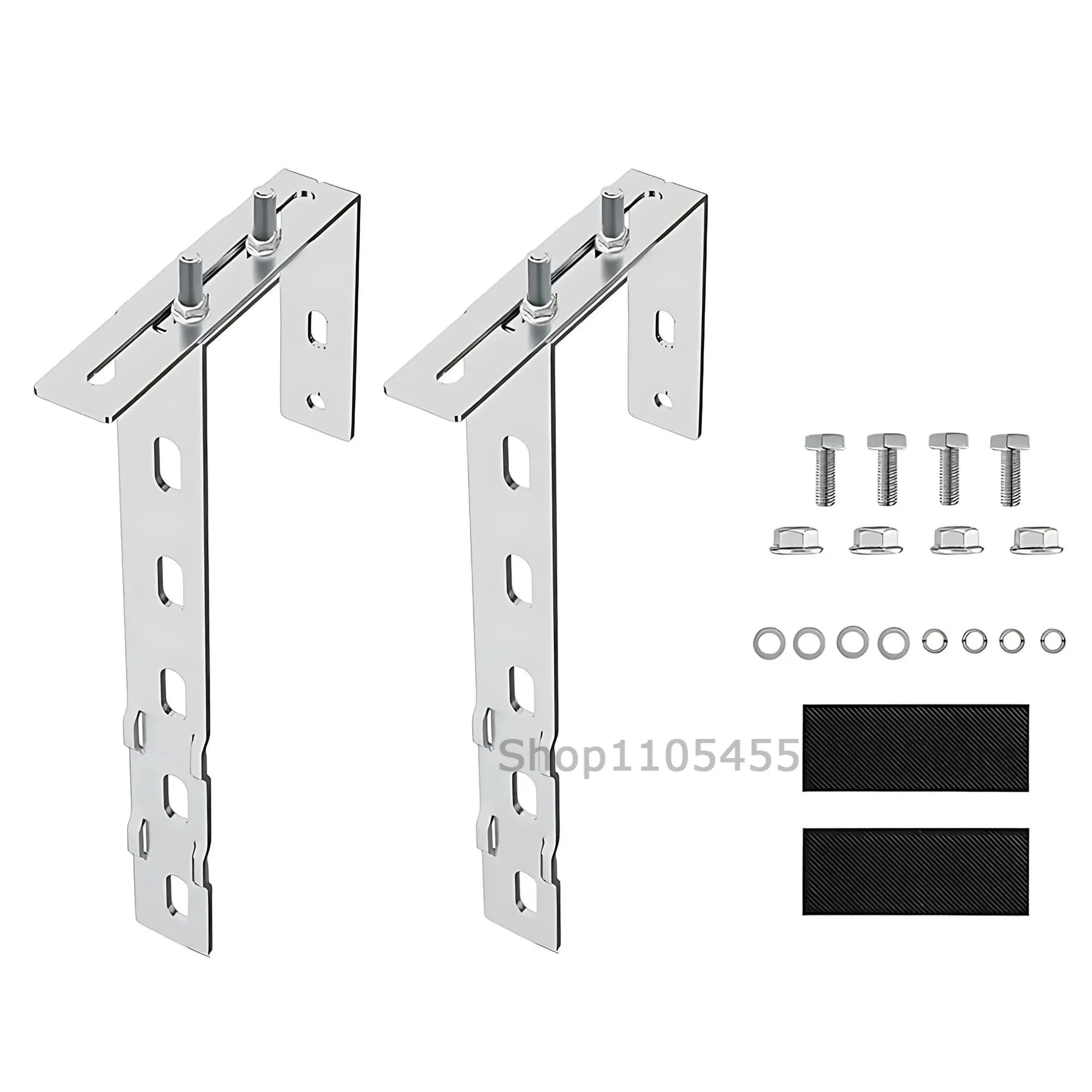 2pcs Adjustable Balcony Solar Panel Mounting Right Angle Bracket Hook Durable for Home Installation Solar Equipment Accessories